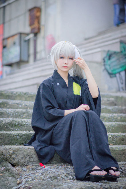 《缘之空》春日野穹浴衣COS(6)
