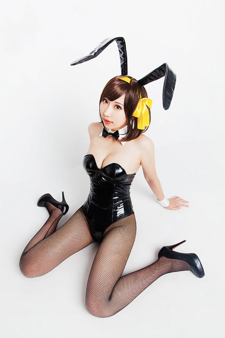 凉宫春日黑丝兔女郎性感COS(3)