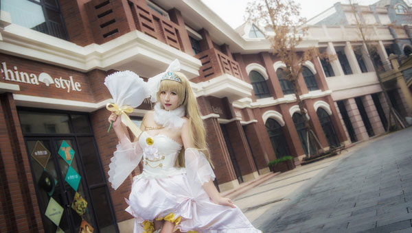 巨乳萌妹南小鸟婚纱诱人COS(6)