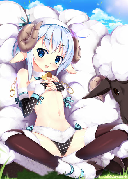 二次元羊耳美少女美图赏析(10)