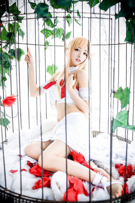 《刀剑神域》亚丝娜绝美COS(7)