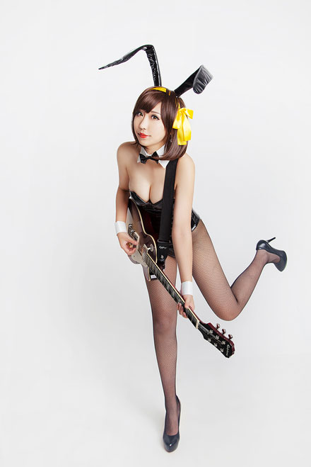 凉宫春日黑丝兔女郎性感COS(5)