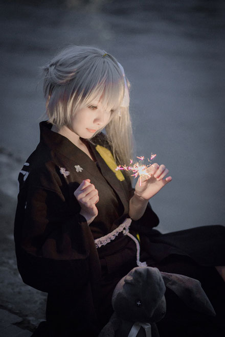 《缘之空》春日野穹浴衣COS(4)