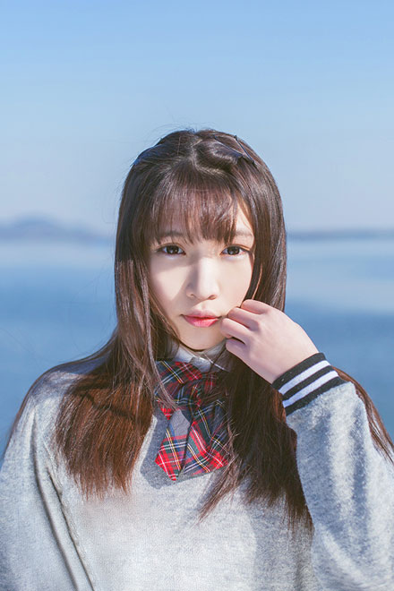 日系萌妹海边清新写真(3)