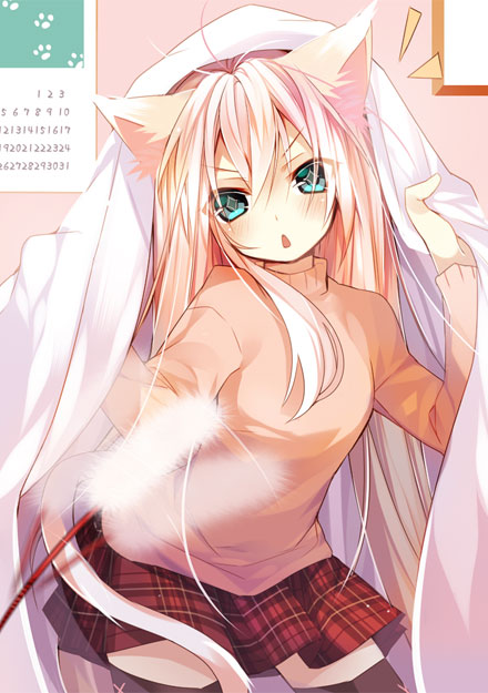 二次元格子裙美少女美图赏二(11)