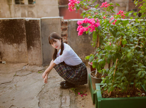 日系制服双马尾少女写真集(7)