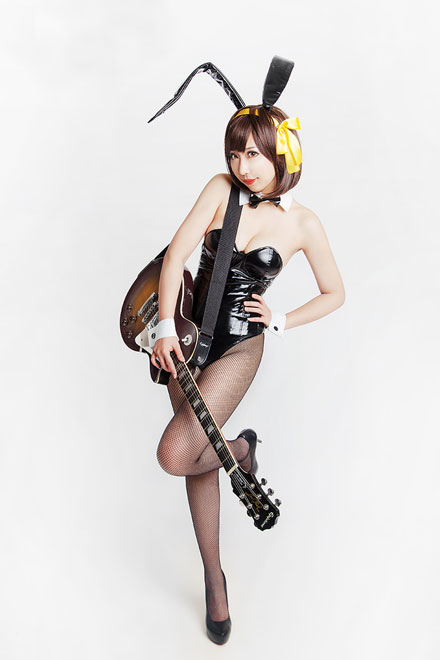 凉宫春日黑丝兔女郎性感COS(6)