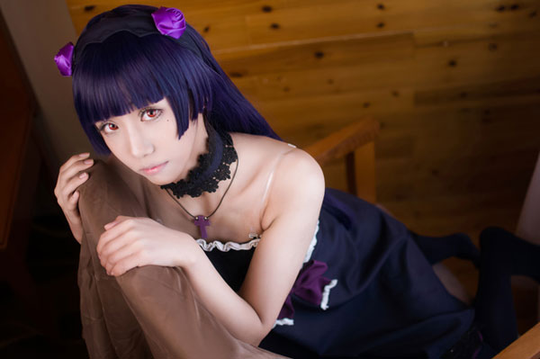 中二病少女五更琉璃黑裙COS(5)