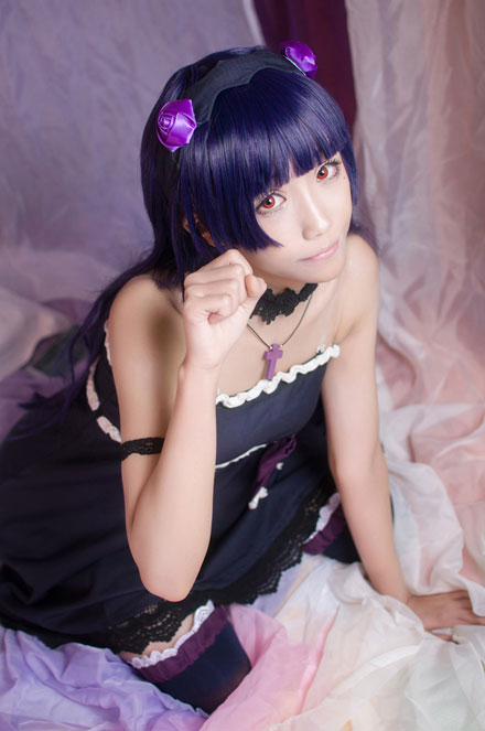中二病少女五更琉璃黑裙COS(3)