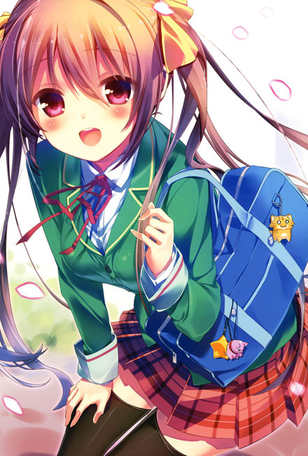 二次元格子裙美少女美图赏二(8)