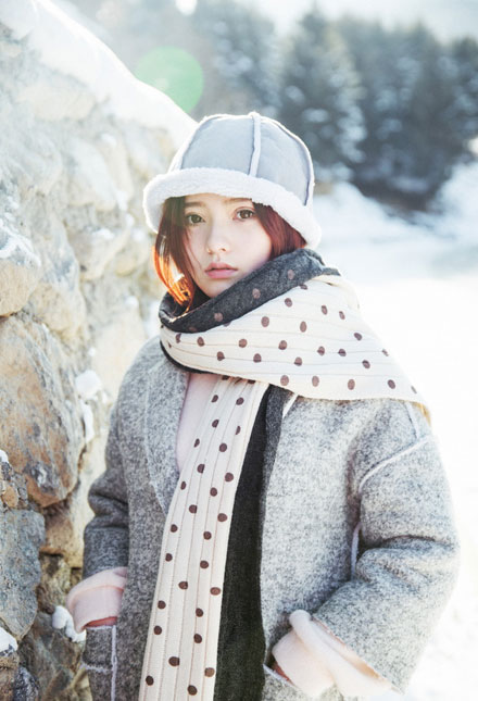 日系养眼美女冬日清新写真(3)