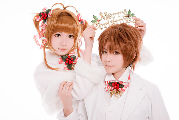 《魔卡少女樱》木之本樱&李小狼圣诞COS(2)