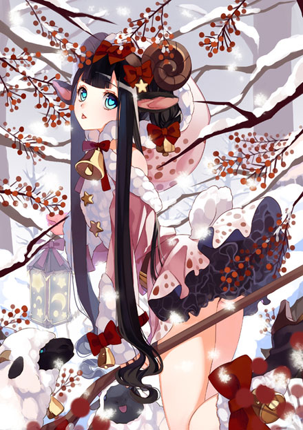 二次元羊耳美少女美图赏析(17)