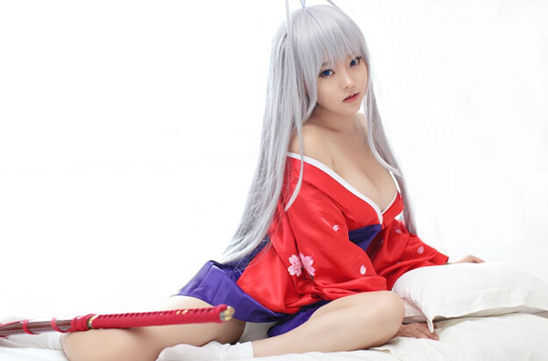 宅男女神柳侑绮枣真夜诱人COS(5)