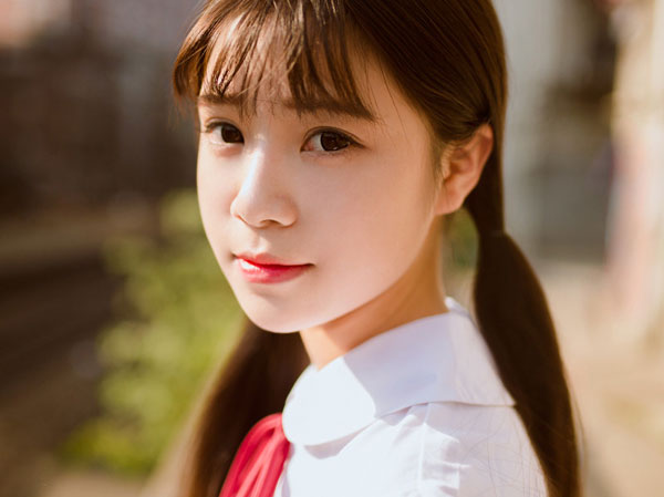 日系制服双马尾少女写真集(4)