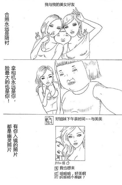 微博精选漫画之自拍背后的真相(5)