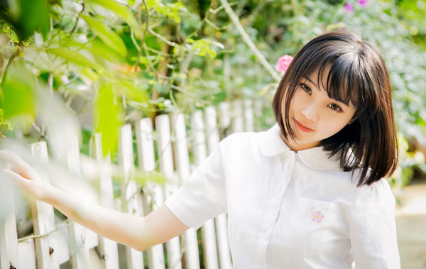 日系制服少女户外唯美写真(3)