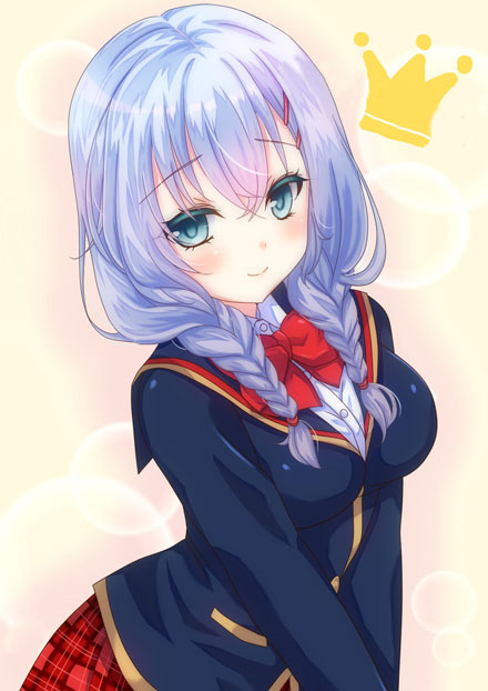 二次元格子裙美少女美图赏二(6)