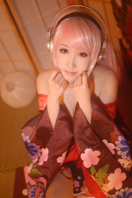 超级索尼子浴衣诱人COS(4)
