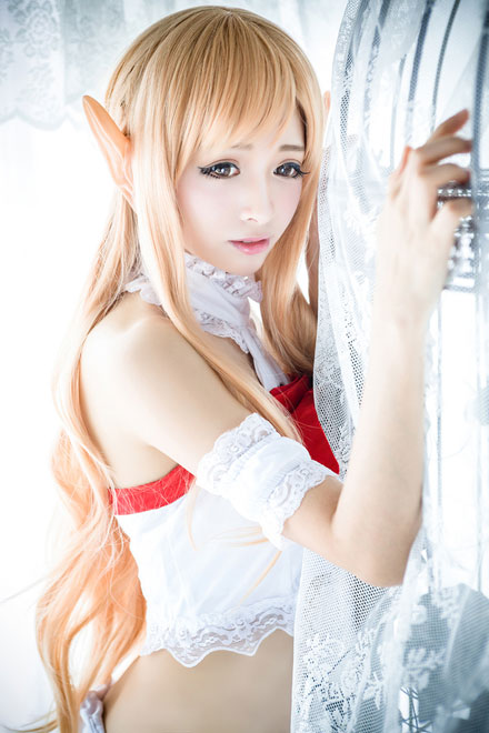 《刀剑神域》亚丝娜绝美COS(2)