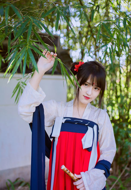 小清新养眼美女汉服唯美写真(6)