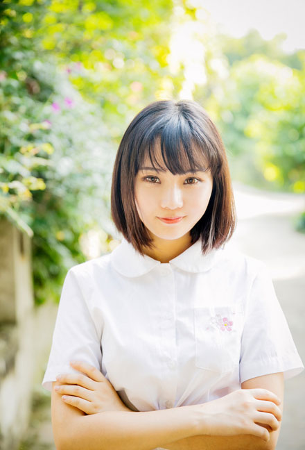 日系制服少女户外唯美写真(2)