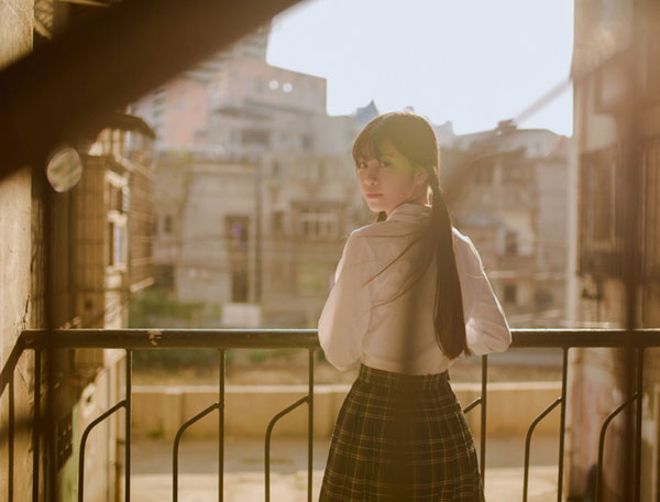 日系制服双马尾少女写真集(10)