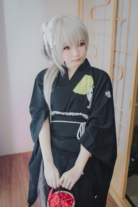 《缘之空》春日野穹浴衣COS(7)