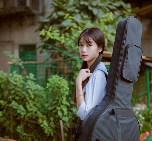 日系制服双马尾少女写真集(14)