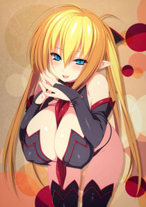 二次元金发巨乳美少女图赏