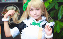 清纯萌妹COS《LoveLive》南小鸟女仆装