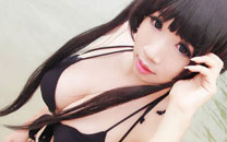 秋山澪巨乳萌妹比基尼COS