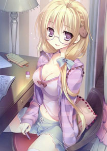 二次元眼镜美少女美图赏