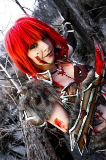 《暗黑破坏神3》野蛮人精美COS