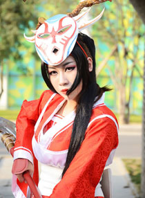 阿卡利绯红皮肤精美COS