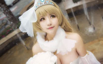 巨乳萌妹南小鸟婚纱诱人COS