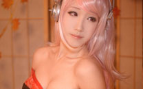 超级索尼子浴衣诱人COS