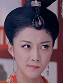 萧才人翻白眼表情搞笑GIF