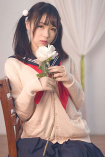 双马尾少女日系柔美写真